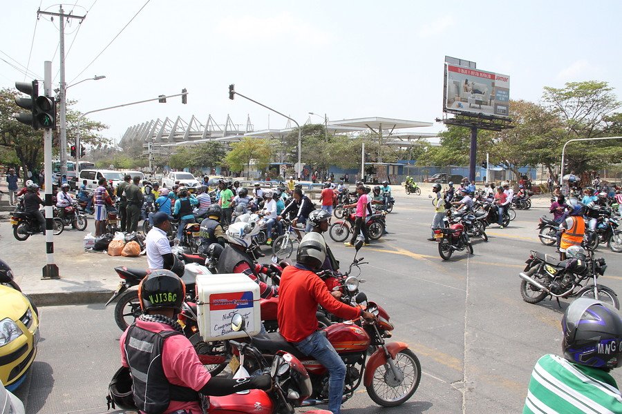 En mototaxis, se estarían movilizando los pasajeros de Santa Marta a  Barranquilla -